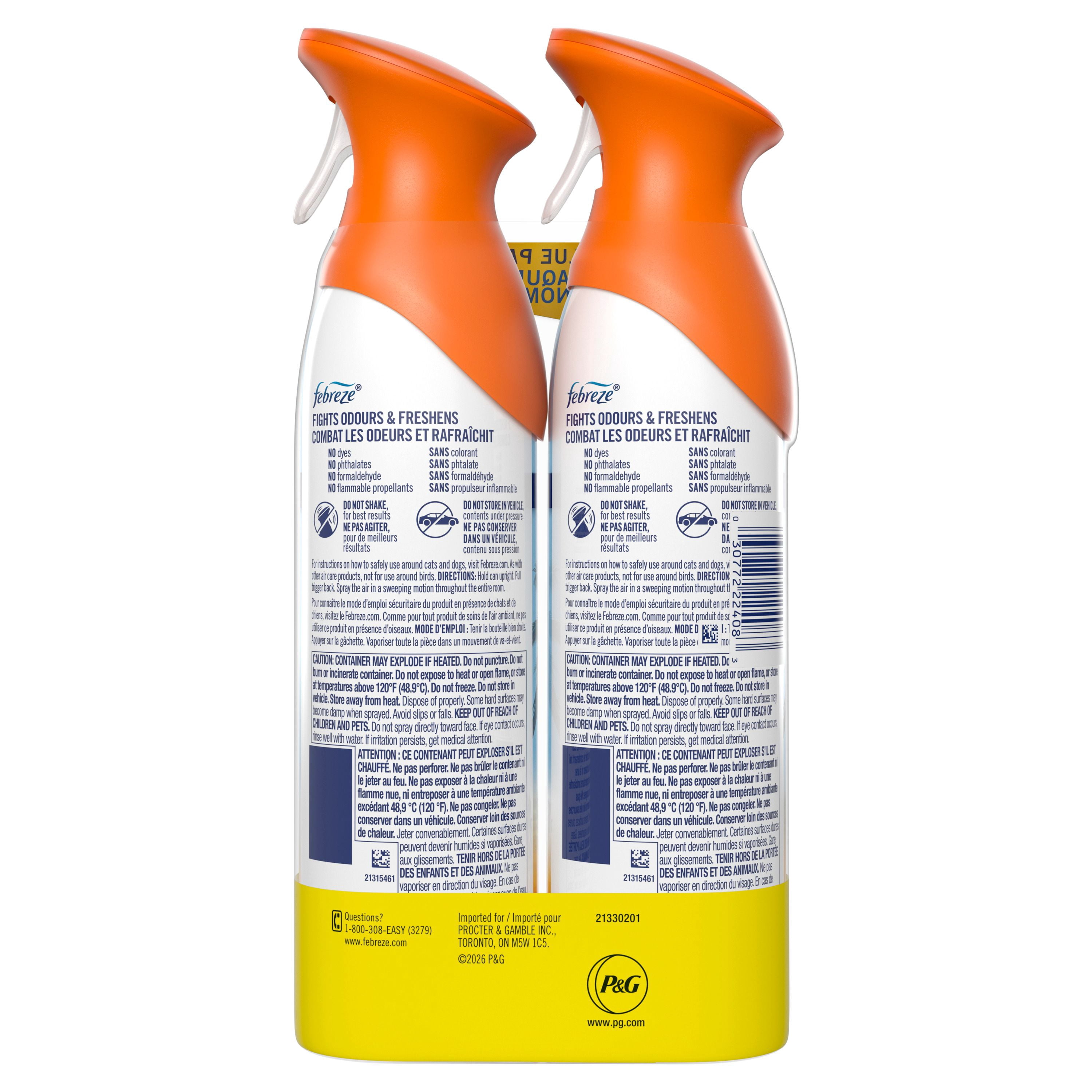 Febreze Air Mist, Air Freshener Spray, Odour Fighting Room Spray, Hawaiian Aloha, 230g, 2pk
