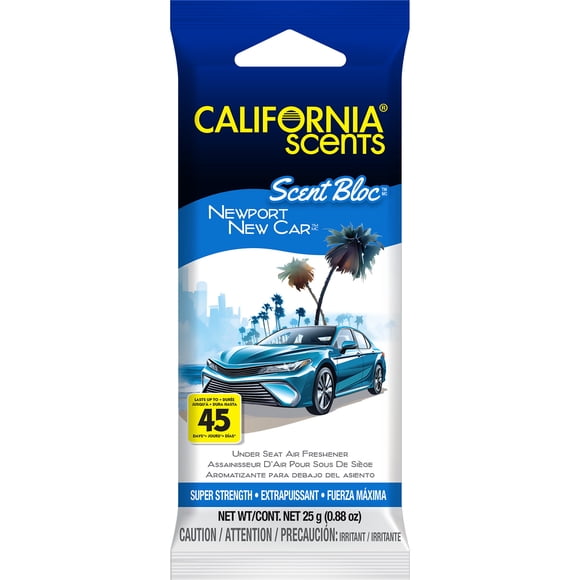 Désodorisant pour voiture California Scents Scent Bloc, parfum voiture neuve Newport
