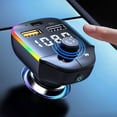 thumbnail image 1 of TIMIFIS Wireless Charging Bluetooth 5.0 Fm Transmitter for Car,Bluetooth Car Adapter with Usb Charging Car Charger Mp3 Player,Hands Calling Car Multimedia Player, 1 of 6