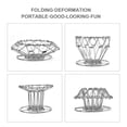 thumbnail image 1 of Stainless Steel Collapsible Coffee Dripper Replacement Holder Portable Pour Over Filter Dispenser Cone Reusable Stand Housewarming Silver, 1 of 9