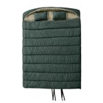 Ozark Trail 3C Double Sleeping Bag, 82" (L) x 62" (W), Temp Rating +37℉/+3℃, Polyester Outer, Green