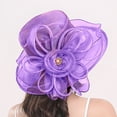 thumbnail image 2 of Women's Floral Mesh Hat Sunshade Beach Hat Sun Block Hat, 2 of 4