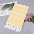 thumbnail image 2 of Serviette de Plage Turque Antiadhésive Motif Rayé Sable pour Adultes Châle de Sauna Extérieur, 2 of 5