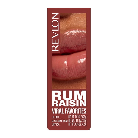 Revlon Rum Raisin 2.0 Lip Liner, Lipstick & Lip Balm Gift Set