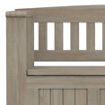 thumbnail image 4 of Simpli Home Acadian Wood 48" Transitional Entryway Bench in Gray, 4 of 8