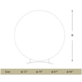 thumbnail image 3 of Round Arch Backdrop Cover For 6ft/6.5ft/7.2ft Circle Arch Stand, Wrinkle Resistant Circle Arch Backdrop Cover For Wedding, Birthday, Baby Shower Decorations, 3 of 7