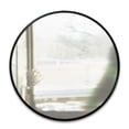 thumbnail image 1 of Umbra Hub Decorative  Round Wall Mirror,Black, 1 of 6