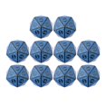 thumbnail image 2 of Milaget 20 Sided Polyhedral 10 Pieces Unique Portable Acrylic Accessories Wear Blue, 2 of 8