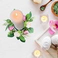 thumbnail image 1 of Fridja Under Clearance 5$ Peony Candlestick Wreath Simulation Flowers European Holiday Decorations Wedding Desktop Decorations Home Decoration Home Essentials, 1 of 6