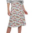 thumbnail image 4 of Moomaya Jupe Imprimée pour Femmes en Poly Spandex Tenue Décontractée Jupe d'Été pour Filles, 4 of 5