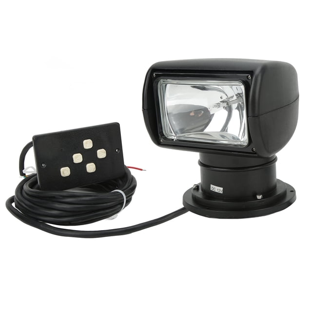 Projecteur de Recherche à Rotation à 360 Degrés Étanche avec Télécommande pour Bateau Yacht Camion Voiture