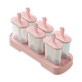 thumbnail image 2 of Kit de Moules à Glaces pour Crèmes Glacées Maison - Bac de Congélation en Plastique avec Système de Démoulage Facile, Grille à Glaçons, Rose, JKODE, 2 of 9