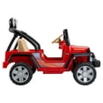thumbnail image 2 of Power Wheels Jeep Wrangler Ride-On Vehicle - Lava Red & Black, 2 of 9
