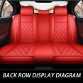 thumbnail image 4 of Maidao Car Seat Covers Universal Fit for BMW for X1 2017-Present 5 Seats Water Resistant Front Rear Cushion Protector Red, 4 of 7