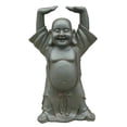 thumbnail image 1 of Hi-Line Gift Ltd Fibre d'Argile Buddha avec Statue Mains Levées, 1 of 3