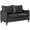 Grey, variant on HOMCOM 55" Loveseat Sofa, Small 2 Seater Couch with Solid Wood Legs, Grey
