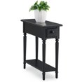 thumbnail image 5 of Bowery Hill End Table with Shelf in Swan Black, 5 of 5
