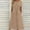Khaki, variant on DPTALR Women's Summer Comfort Sexy Solid Color Pocket Sleeveless V-Neck Dress