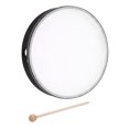 thumbnail image 1 of Uxcell 1 Pcs Hand Drum Music Percussion 10 Inch Wood Frame Drum Set with Drum Stick Musical Instrument for Musical Education Home Party Performance Supplies (Black), 1 of 6