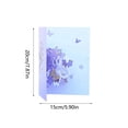 thumbnail image 3 of TIELUTT Color Printing Cherry Flower Three Greeting Card Hollow Paper Carving Purple Cherry Flower Blessing Greeting Blank Cards Flower Note Cards Stock and Envelopes We Miss You Cards Cards Wedding, 3 of 4