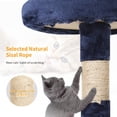 thumbnail image 3 of FDW BestPet Cat Tree 36 Inch Tall Scratching Toy Activity Centre Cat Tower Condo Multi-Level Furniture Scratching Posts for Indoor Cats, Navy Blue, 3 of 8