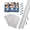 thumbnail image 1 of PALISADE 25.6in x 14.8in Vinyl Wall Tile Shower Kit in Iced Pewter, 1 of 6