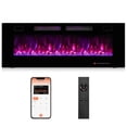 thumbnail image 1 of Costway 50 Inches Ultra-Thin Electric Fireplace Wall-Mounted & Recessed Fireplace Heater, 1 of 10