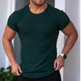 thumbnail image 3 of BOBOGOJP T-Shirts pour Hommes, Coupe Ajustée, Manches Courtes, Col Rond (AG,TG), 3 of 4
