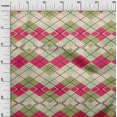 thumbnail image 3 of oneOone Silk Tabby Pink Fabric Check Sewing Material Print Fabric By The Yard 42 Inch Wide, 3 of 5