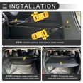 thumbnail image 2 of Unique Bargains Housse de Protection Rétractable pour Bagages Kia Seltos 2020-2024, Noir Brillant, 2 of 5