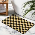 thumbnail image 3 of Elegant Long Bath Mat: Non-Slip Checkered Bathroom Runner Rug. Soft, Absorbent Microfiber Material. Machine Washable Mats for Bathtub Showers, 20x32in, 3 of 5