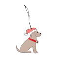 thumbnail image 1 of Pet Dog Christmas Tree Pendants Ornament Wood Hanging Dog Sign, 1 of 8