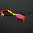 thumbnail image 4 of Cat Teaser Wand Plush Artificial Feather Bell Cat Wand Toy Cat Interactive Toy, 4 of 6