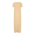 thumbnail image 4 of fatyb Robes Maxi pour Femmes Col Rond Manches Courtes Robes Décontractées Robes T-Shirt Amples pour Femmes P-5TG, 4 of 6