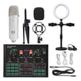 thumbnail image 4 of Ensemble de Microphone à Condensateur Professionnel pour Studio, Trousse de Micro WXH1000 avec Carte de Son en Direct, Karaoké Sans Fil, 4 of 7