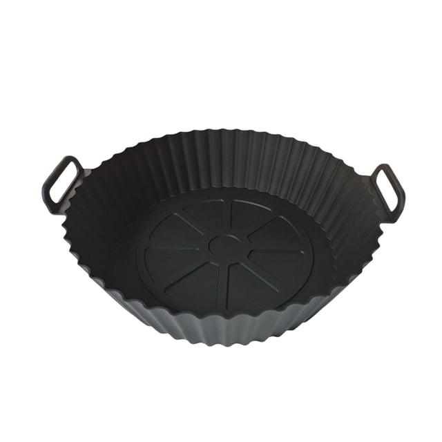 Doublure de Friteuse Réutilisable Noire en Silicone Noir pour Friteuse à Air Chaud #43u31