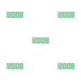 thumbnail image 2 of relayinert Chiffres Numériques Colorés pour une Lecture Facile Grand Écran d'Affichage Double Placement 8017GreenLight 5Ensemble, 2 of 6