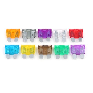 Fusible de Voiture Kit de Fusible de Voiture 100pcs / Lot Auto Voiture Moyen Lame Fusible Assortiment pour Kit de Fusibles Sav 2A 3A 5A 7.5A 10A 15A 20A 25