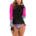thumbnail image 1 of RKSTN Women Rash Guard Printed Long Sleeve Swimsuits Bathing Suit Quick Dry Swim Shirt UV Sun Protection Shirts, 1 of 5