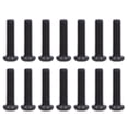 thumbnail image 1 of Steel Pan Head Machine Screw 50pcs DIN 7985 Steel Pan Head Machine Screw Fully Threaded Black Zinc Plated  Fastener, 1 of 8