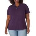thumbnail image 1 of Lee Riders Women's Plus Short Sleeve Knit Polo, 1 of 2