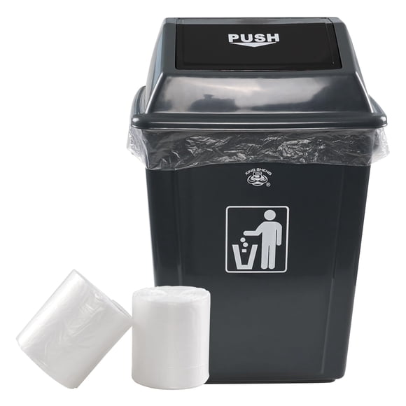 Pekky 18 Gallon Large Garbage Trash Bags, Clear Yard Waste Bags, 70 Counts