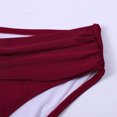 thumbnail image 5 of B91xZ Bikini Ensembles pour Femmes Mode Maillot de Bain Bikini Triangle à Ficelles, Rouge TTG, 5 of 5