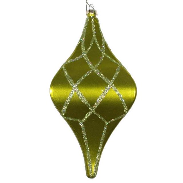 Vickerman MT198473D Ornement Candy Glitter Net Drop Lime 8 Po.
