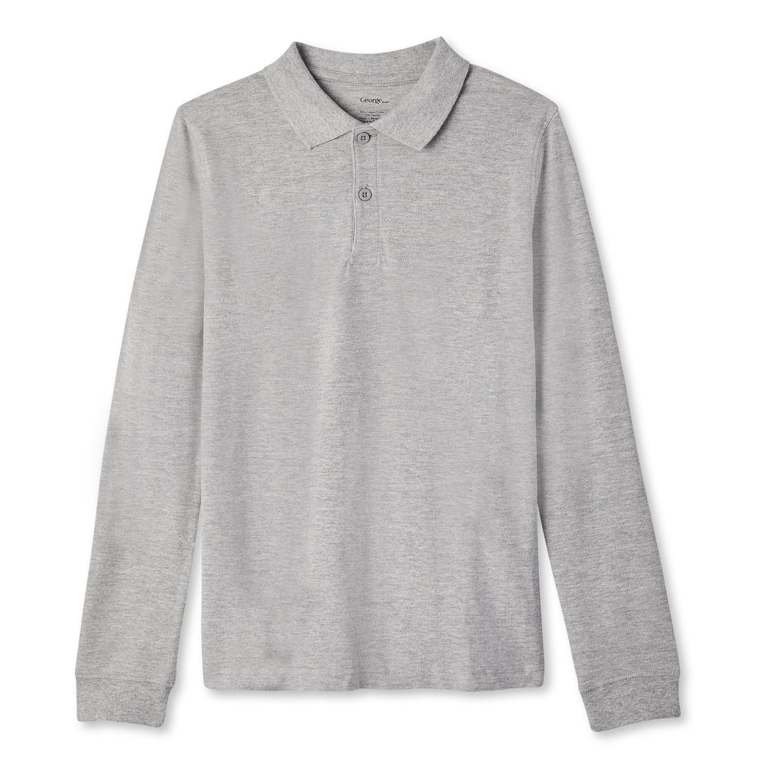 George Boys' Uniform Long Sleeve Polo