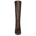 thumbnail image 3 of Unique Bargains Women's Pointed Toe Side Zip Stiletto Heel Knee High Boots, 3 of 7
