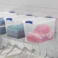 thumbnail image 3 of Sterilite 26 Liter Latch Box, Small Clear Plastic Storage Bin with Lid, Blue Latch, 3 of 6