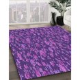 thumbnail image 3 of Ahgly Company Tapis d'Intérieur Rectangulaire Transitionnel Violet Lavable à la Machine, 7 Pieds x 10 Pieds, 3 of 7