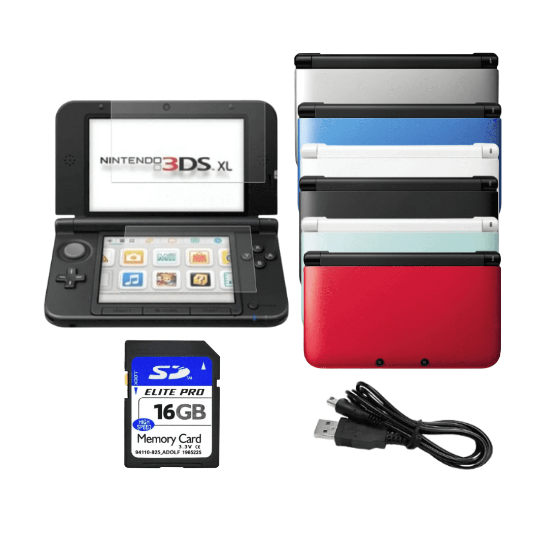 Nintendo 3DS XL/LL Gaming Console Refurbished Bundle with 16GB
