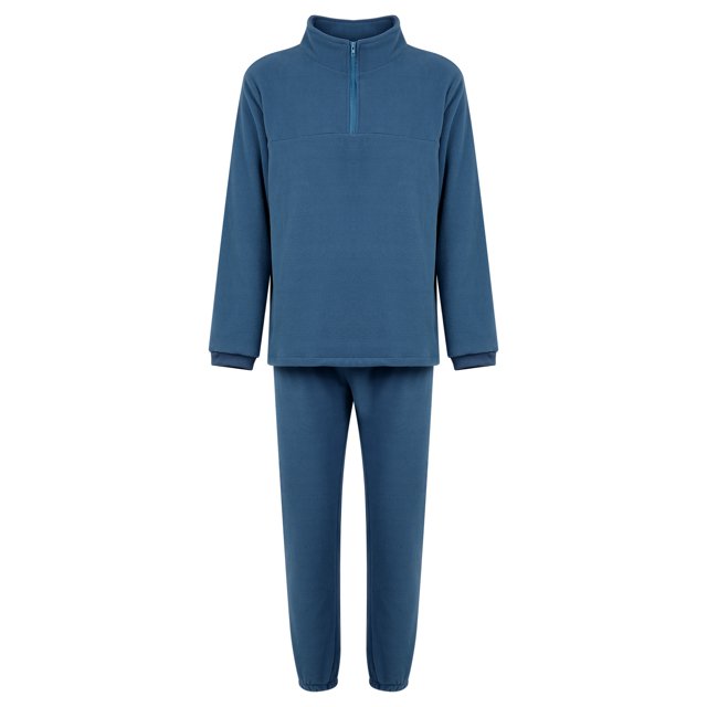 Kmbangi Solid Color Stand Collar Long Sleeve Tops+ Long Ankle Banded Pants